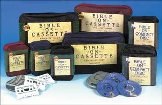 Holy Bible: KJV Bible on  Cassette - Complete: 44 Cassettes - Burgundy Carrying Case