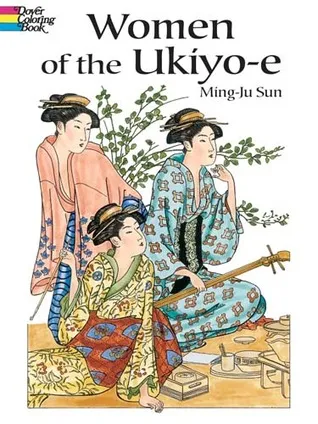Women of Ukiyo-e Coloring Book